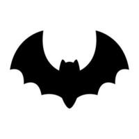 Vampire bat halloween silhouette. vector