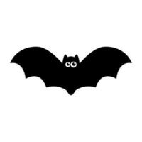 Cute flying bat cartoon halloween. vector