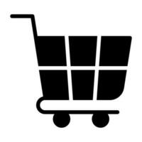 Shopping cart icon supermarket trolley. vector