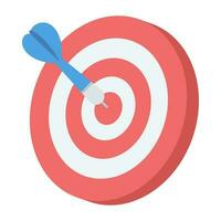 3d target icon. vector