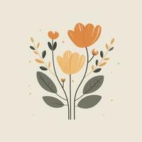 Flat Flora design 1.6 vector