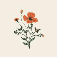 Flat Flora design 1.10 vector