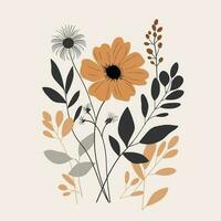 Flat Flora design 1.2 vector