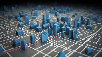 Explore the City with a 3D Map and GPS Pointers. photo