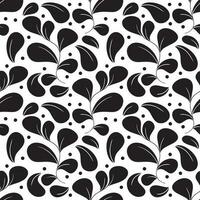 Nature Leaf Seamless Pattern White Background vector