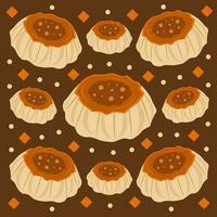 Flan vector illustration for graphic design and decorative element