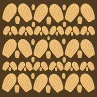 Madeleine pastry cake vector illustration for graphic design and decorative element