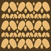 Madeleine pastry cake vector illustration for graphic design and decorative element