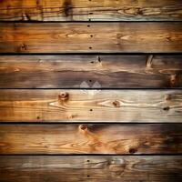 Wooden planks texture background. AI generated. photo
