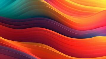 Abstract Wave background. AI Generated. photo