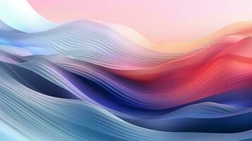 Abstract Wave background. AI Generated. photo