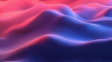 Abstract Wave background. AI Generated. photo