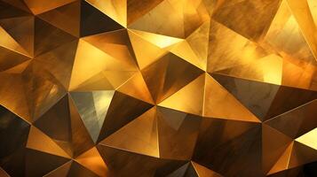 Golden abstract background. AI Generated. photo