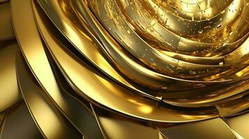 Golden abstract background. AI Generated. photo