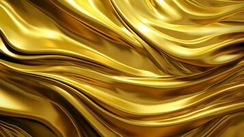 Golden abstract background. AI Generated. photo