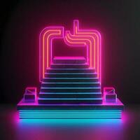 abstract neon background photo