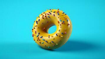 donut with sprinkles photo