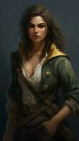 Rpg female character illustration photo