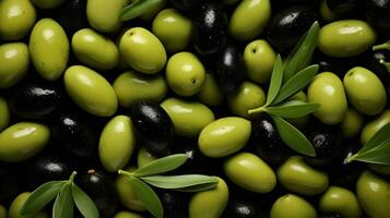 Freshly Harvested Olives Background photo