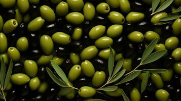 Freshly Harvested Olives Background photo