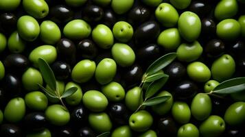 Freshly Harvested Olives Background photo