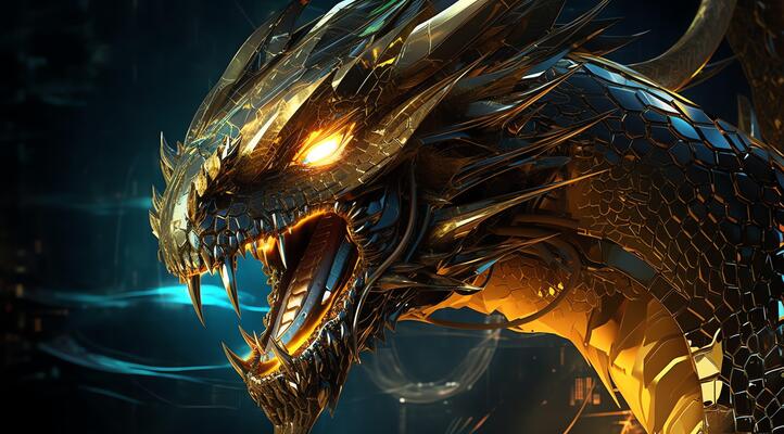 Dragon Robotic armor 3d ultra realistic wallpaper and background design  illustration. generative ai 25938780 Stock Photo at Vecteezy