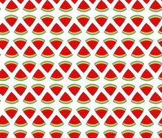 Colored vector pattern of sliced watermelon