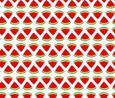 Colored vector pattern of sliced watermelon