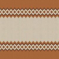 Knitwear seamless texture. Template with empty place for text. vector