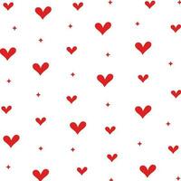 love red  background with love pattern vector