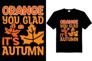 otoño otoño t camisa diseño vector, otoño otoño t camisa gráficos. hoja otoño camisa diseño vector