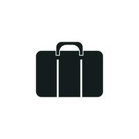 Suitcase vector icon. Luggage illustration in flat style.