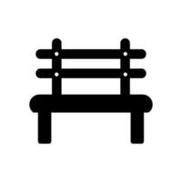 bench flat style icon vector