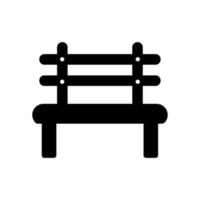 bench flat style icon vector