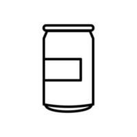 soda can outline style icon vector