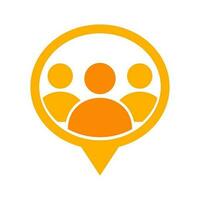 people chat vector logo