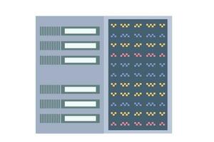 datos centrar icono nube almacenamiento nube informática computadora servidor. servidor habitación base de datos sistema servidor bastidores datos proteccion Internet seguridad concepto. hospedaje icono computadora red seguro y proteccion. vector