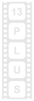Sign of Adult Only for Eighteen Plus, 18 Plus and Twenty One Plus, 21 Plus Age in the Filmstrip. Age Rating Movie Icon Symbol for Movie Poster, Apps, Website or Graphic Design Element. Format PNG