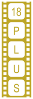 Sign of Adult Only for Eighteen Plus, 18 Plus and Twenty One Plus, 21 Plus Age in the Filmstrip. Age Rating Movie Icon Symbol for Movie Poster, Apps, Website or Graphic Design Element. Format PNG