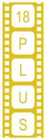 Sign of Adult Only for Eighteen Plus, 18 Plus and Twenty One Plus, 21 Plus Age in the Filmstrip. Age Rating Movie Icon Symbol for Movie Poster, Apps, Website or Graphic Design Element. Format PNG