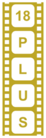 Sign of Adult Only for Eighteen Plus, 18 Plus and Twenty One Plus, 21 Plus Age in the Filmstrip. Age Rating Movie Icon Symbol for Movie Poster, Apps, Website or Graphic Design Element. Format PNG
