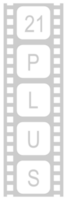 Sign of Adult Only for Eighteen Plus, 18 Plus and Twenty One Plus, 21 Plus Age in the Filmstrip. Age Rating Movie Icon Symbol for Movie Poster, Apps, Website or Graphic Design Element. Format PNG