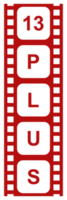 Sign of Adult Only for Thirteen Plus, 13 Plus Age in the Filmstrip. Age Rating Movie Icon Symbol for Movie Poster, Banner, Backdrop, Apps, Website or Graphic Design Element. Format PNG