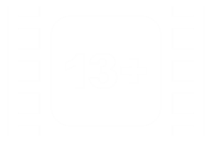 Sign of Adult Only for Thirteen Plus, 13 Plus Age in the Filmstrip. Age Rating Movie Icon Symbol for Movie Poster, Banner, Backdrop, Apps, Website or Graphic Design Element. Format PNG