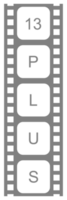 tecken av vuxen endast för tretton plus, 13 plus ålder i de filmremsa. ålder betyg film ikon symbol för film affisch, baner, bakgrund, appar, hemsida eller grafisk design element. formatera png