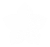 dekorativ blad, blomma, och kvinna ansikte i de blomformad illustration för logotyp typ, konst illustration eller grafisk design element. formatera png