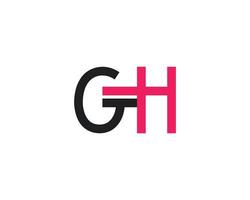 creativo letra gh logo diseño vector modelo