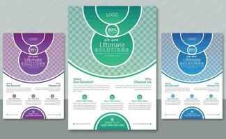 Professional and Creative flyer design for your business solutions vector