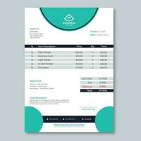 Modern Invoice design template and new invoice design template vector