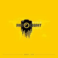 World photography day vector, typography design with camera. good template for world photography day design. vector